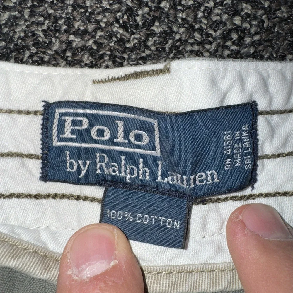 Polo Ralph Lauren‎ Cargo Shorts Mens Size 40  Chino Canvas Shorts